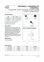 DataSheet STP45NF3LL pdf
